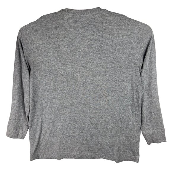 Brahma T-Shirt Mens L Gray Crewneck Pullover Front Pocket Long Sleeve - Picture 2 of 9